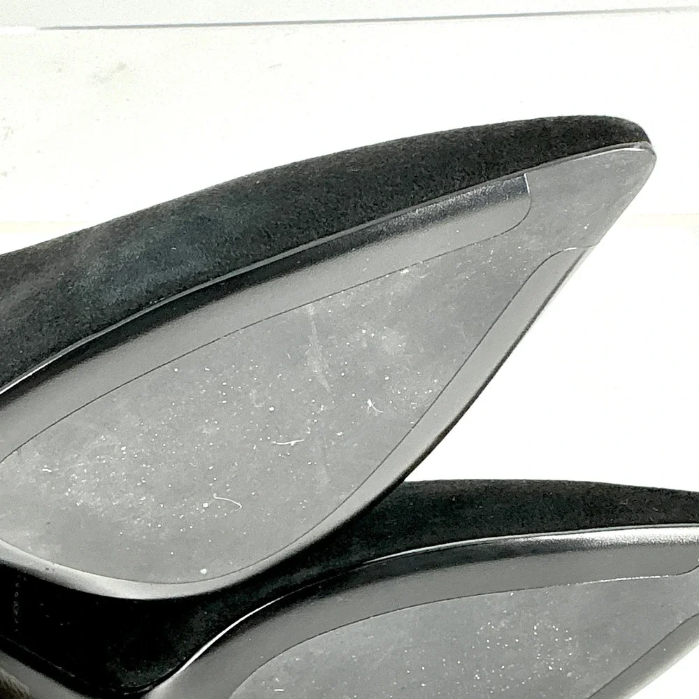 Jeffrey Campbell Size 8 Black Suede Pointed Toe Block Heel Pumps NEW $175